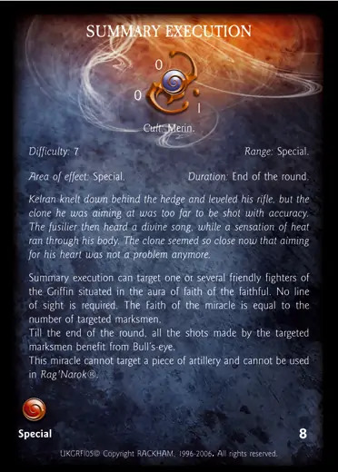 Confrontation miracle card of summary-execution.md