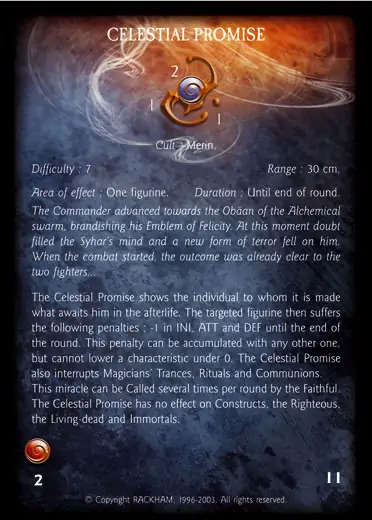 Confrontation miracle card of celestial-promise.md