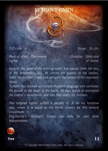 Confrontation miracle card of kunjans-omen.md