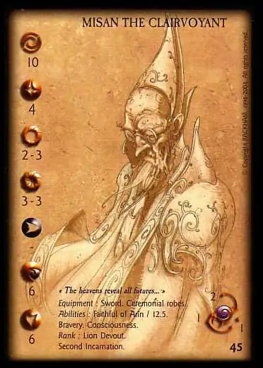 Misan the clairvoyant, 2nd' - 1/1 profile card