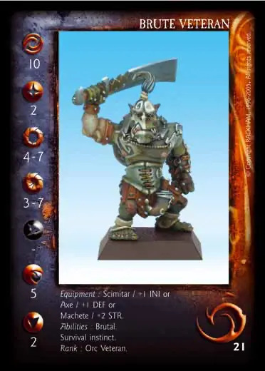 Brute Veteran/Scimitar' - 1/1 profile card