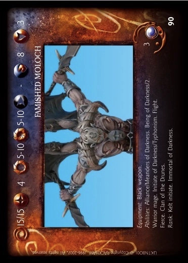 Famished Moloch' - 1/2 profile card