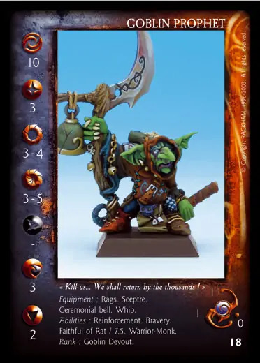 Goblin Prophet' - 1/1 profile card