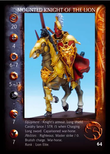 Mounted Knight of Alahan' - 1/1 profile card
