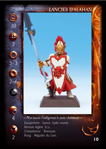 Spearman of Alahan' - 1/1 profile card