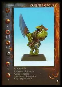 Orc Warrior' - 1/1 profile card