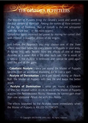 Ezalyth, queen of the damned' - 2/2 profile card