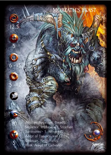 Morzath's beast' - 1/1 profile card