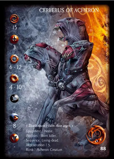Cerberus of Acheron' - 1/1 profile card