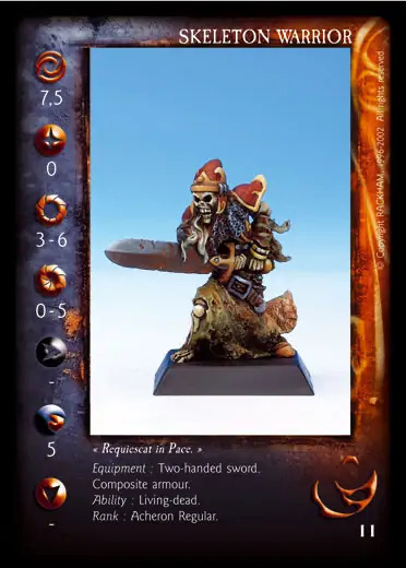 Skeleton Warrior' - 1/1 profile card