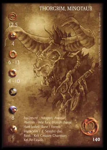 Thorgrim, Minotaur' - 1/1 profile card