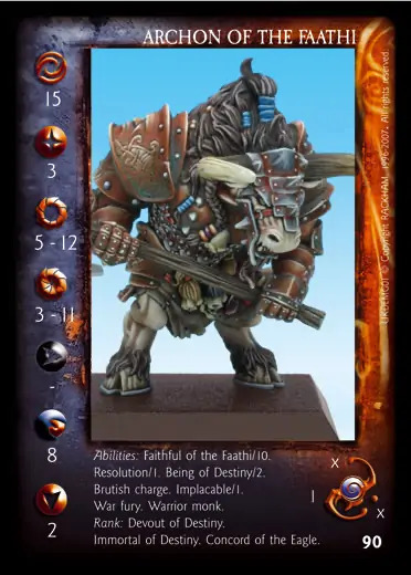 Archon of the Faathi (Creation)' - 1/2 profile card