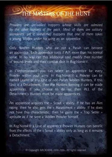 Wolfen Prowler' - 3/4 profile card