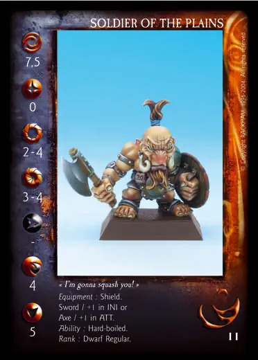 Soldier of the Plains With Axe' - 1/1 profile card