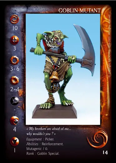 Goblin Mutant (2)' - 1/1 profile card