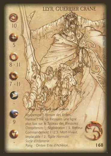 Llyr, Crane warrior' - 1/1 profile card