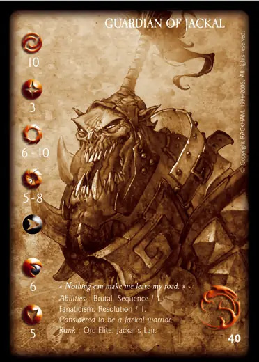 Guardian of the Jackal' - 1/1 profile card