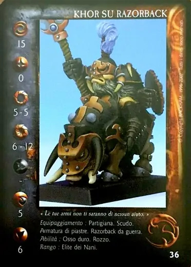 Khor on Razorback' - 1/1 profile card
