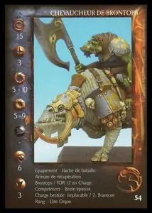 Brontops Rider with Axe' - 1/1 profile card