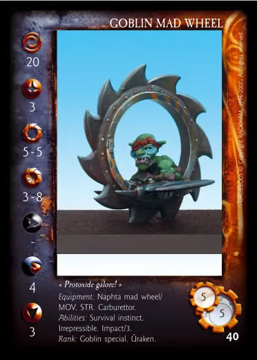 Goblin Mad Wheel (Uraken)' - 1/1 profile card