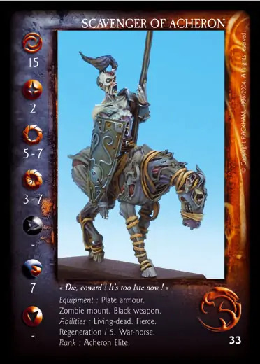 Scavenger of Acheron' - 1/1 profile card