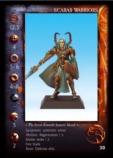 Scarab Warrior' - 1/1 profile card