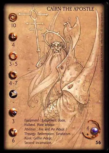 Cairn the Apostle, 2nd' - 1/1 profile card