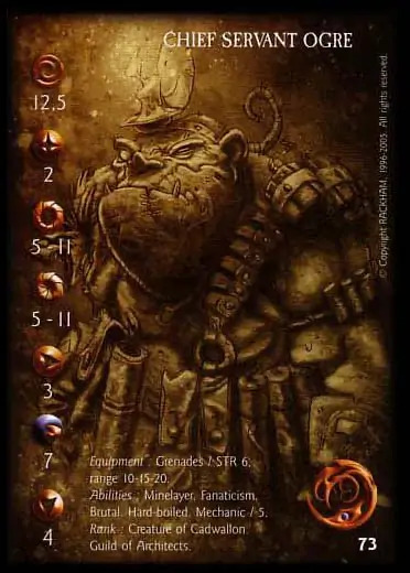 Chief Servant Ogre' - 1/1 profile card