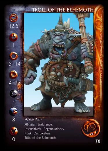 Troll of Behemoth' - 1/2 profile card