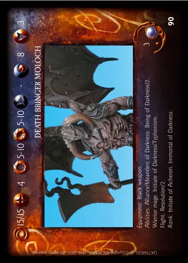 Deathbringer Moloch' - 1/2 profile card