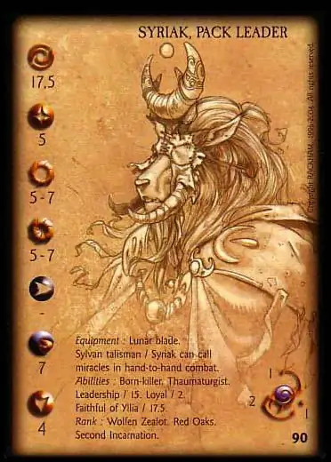 Syriak, pack leader, 2nd' - 1/1 profile card