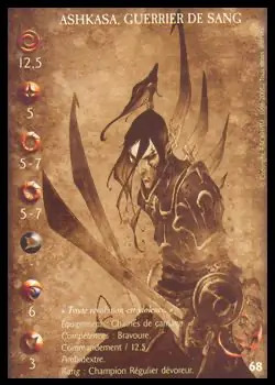 Ashkasa, warrior of blood, 2nd' - 1/1 profile card