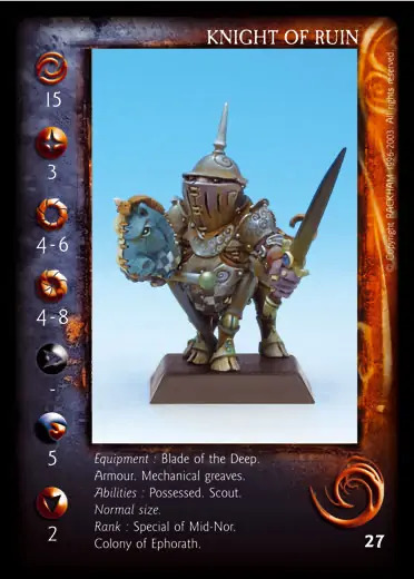 Knight of Ruin' - 1/2 profile card