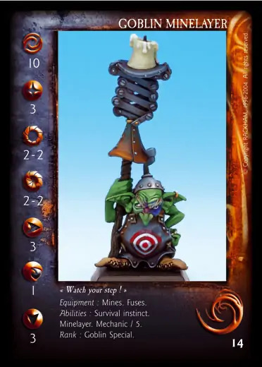 Goblin Minelayer' - 1/1 profile card
