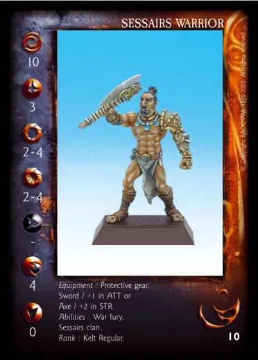 Sessair Warrior Sword' - 1/1 profile card
