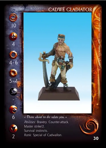 Cadwë Gladiator' - 1/2 profile card