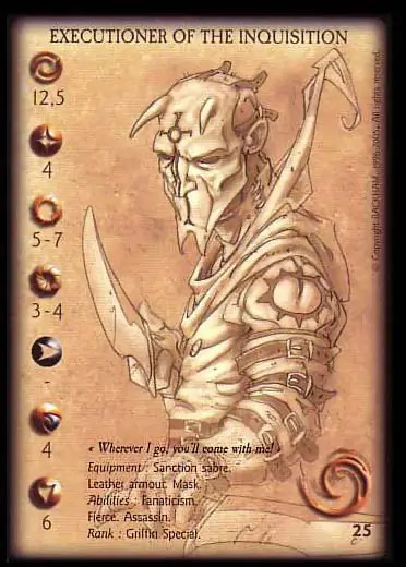 Executioner of the Inquisition' - 1/1 profile card