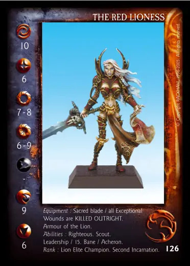 The Red Lioness, 2nd (on foot)' - 1/1 profile card