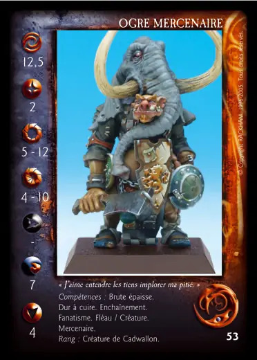 Mercenary Ogre' - 1/1 profile card
