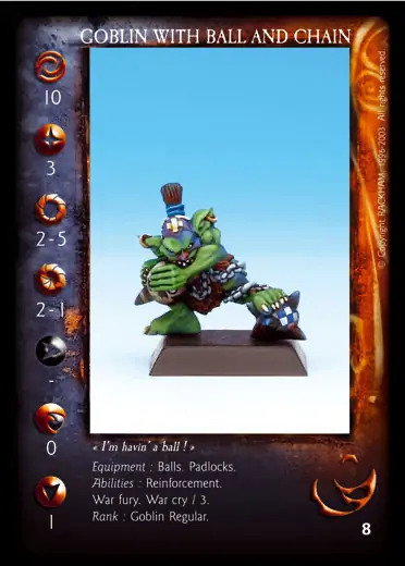 Goblin with Ball and Chain' - 1/1 profile card