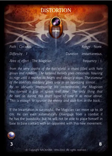 Confrontation spell card DISTORTION